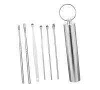 VERDANVERSE 2juegos Herramientas Para Limpieza De Oídos Kit De Limpieza De Oídos De Acero Inoxidable Herramienta Para Eliminar Cerumen Cuchara Para Cerumen Limpiador De Portátil Para Uso