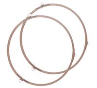 VERDANVERSE 2Piezas Anillo Giratorio de Vidrio para Microondas Soporte de Placa Giratoria Diseño Especial para Calentamiento Uniforme y Rápido Suministro de Microondas Compatible