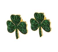 VERDANVERSE 2piezas Pin De Esmalte De Día De San Patricio De Broche Verde Diseño De Trébol Para Joyería Para Gorras Bufandas y Abrigos