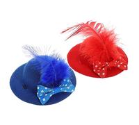 VERDANVERSE 2piezas Sombreros para Gallinas Gorro Mini para Mascotas con Correa De Barbilla Ajustable Accesorios Divertidos para Atraer Miradas