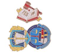 VERDANVERSE 3 Piezas Broche de Temática Legal Paquete Accesorios para Estudiantes de Derecho Adornos para Abogados Alfileres para Ropa Decoración para Libros de Derecho Metal Sala