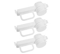 VERDANVERSE 3 Piezas Clip De De Alimentos Clip De Sellado Para Verter Alimentos De La Bolsa De Comida Abrazadera De Sellado Abdominales Blanco