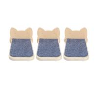 VERDANVERSE 3 Piezas Estructura Modular para Gatos y Gatitos con Diseño de Madera Color Caqui, Adecuado para Actividades Dinámicas y Descanso en Interiores