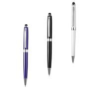 VERDANVERSE 3 Piezas Lápices Stylus Capacitivos para Tablet y Móvil Punta Precisa y Giratoria Compatible con Pantallas Táctiles Escritura Suave Ruido Colores Blanco Azul Negro