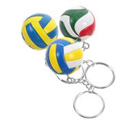 VERDANVERSE 3 piezas Llavero de Voleibol Colgante Deportivo Multifuncional para Bolsos y Mochilas Creativo para Equipos y Aficionados Diseño Compacto y Portátil Decoración Colorida para