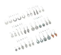 VERDANVERSE 36 Pares Pendientes Bohemios Colgantes Para Mujer Conjunto Moda Fiesta Obsequio Ligero Material No Deformable Portátil Tamaño Estándar