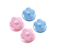 VERDANVERSE 4 Bolsas de Filtro Forma de Flor para Lavadora, Bola de Limpieza Antipelos, Material Pp y Poliéster, Resistente y No se Deforma, para Tejidos Resistentes Color Aleatorio