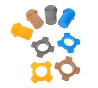 VERDANVERSE 4 Juegos Fundas Protectores para Micrófonos Inalámbricos con Anillos de Silicona Antideslizantes y Cubiertas Inferiores Antigolpes Accesorios Compatibles para Micrófonos de Mano