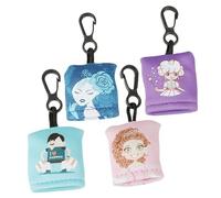 VERDANVERSE 4 piezas Paño de Microfibra para Limpieza de Gafas y Pantallas Llavero Portátil con Diseño Infantil Reutilizable y para Lentes y Móviles de Unidades