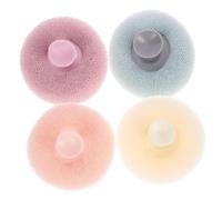 VERDANVERSE 4 Piezas Pelota de Baño Exfoliante Autoadherente Esponja de Ducha para Limpieza Corporal Fácil y Masaje para Eliminar Suciedad y Espalda sin Esfuerzo