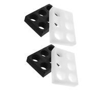 VERDANVERSE 4 piezas Portavasos para Café con Soporte Organizador de Bebidas Resistente Bandeja para Tazas Apilables Negro y Blanco para Tiendas y Restaurantes Reutilizable