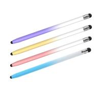 VERDANVERSE 4 Piezas Stylus Pen para Teléfonos y Tablets Doble Punta de Silicona Lápices Capacitivos Ergonómicos para Escritura Dibujo y Navegación Colores Degradados -Rosa