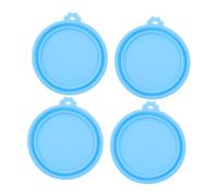 VERDANVERSE 4 Piezas Tapas de para Latas de Comida de Perro de Azul Reutilizables Herméticas y Resistentes para Mantener y Latas de Onzas