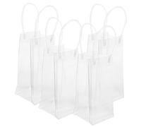 VERDANVERSE 4piezas Transparentes De Mano Multifunción Para Botellas De Vino Bolsa De Obsequio Portátil Bolsa De Obsequio Para Fiestas