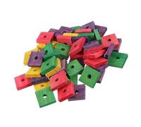 VERDANVERSE 50 Piezas Juguetes de Madera para Loros Juguete para Masticar Seguro para Perros y Pájaros Pet Plaything para Grinding Teeth