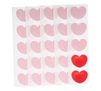 VERDANVERSE 50 Unidades Parches Adhesivos para Heridas en Forma de Corazón Pequeños Rojos 34X27Mm Vendajes Portátiles Transpirables y Resistentes al Agua para Primeros Auxilios