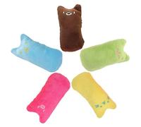 VERDANVERSE 5piezas Juguetes De Gato De Catnip Juguetes Interactivos para Gatitos Almohadas De Molaridad Suaves y Duraderas Estimulan Felicidad De Tu Mascota