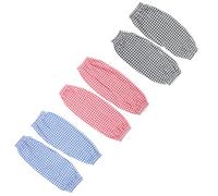 VERDANVERSE 6 Pares Fundas de Limpieza Reutilizables para Lavavajillas y Jardinería Mangas de Brazo a Cuadros Resistentes al Desgaste para Proteger Piel y Ropa