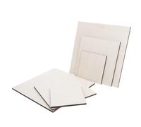 VERDANVERSE 6 Piezas Tablero de Madera y Compatible Técnicas de Arte Fluido para Pintura Superficie Lisa Cuadrado Ligero para Manualidades en Casa y Actividades Escolares