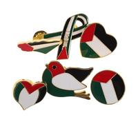VERDANVERSE 6piezas Broche de Bandera de Palestina Pines de Aleación Broche de Solapa Decorativo para Ropa Trajes Bolsos Decoraciones de Fiesta