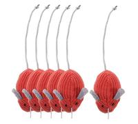 VERDANVERSE 6piezas Juguete Interactivo para Gatos De Ratones De Peluche Catnip Estimula La Salud y Actividad De Gatos De Interior Diseño Divertido y Atractivo