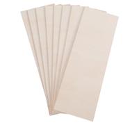 VERDANVERSE 8 piezas de tablones de madera rectangulares en blanco, madera para grabado, compatibles con varias técnicas de pintura, para modelismo, construcción y proyectos de arte DIY
