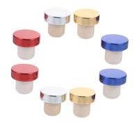 VERDANVERSE 8 piezas Tapón para Botellas de Vino y Cerveza Aluminio y Polímero Resistente Sellado Hermético para Conservar Líquidos Frescos para Preservación y Regalo para del Vino