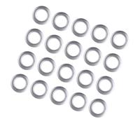 VERDANVERSE Accesorios para Barras de Cortina Color Plata Deslizamiento Suave 80 Piezas de Anillos de Cortina de Plástico y Protección Ideales de Dormitorio