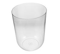 VERDANVERSE Acuario Cilíndrico de Plástico para Tortugas y Peces Pequeños Tanque Ecológico Transparente con Diseño Moderno para Escritorio Pecera Decorativa Multifuncional para Hogar y Oficina