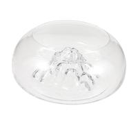 VERDANVERSE Acuario De Vidrio Transparente Diseño De Iceberg Pecera Redonda Multifuncional para Peces Camarones y Plantas para Decoración De Oficina y Hogar