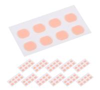 VERDANVERSE Almohadillas Nasales Antideslizantes para Gafas Color Beige, Adhesivas, Tamaño Grande 9 X 6 X 1 Mm, 48 Pares, Repuesto para Cuidado Nasal y Uso Prolongado