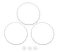 VERDANVERSE Anillos de Sellado de Silicona para Fiambrera, 6 Piezas (tamaños 11 Cm, 10 Cm y Tapón Triangular 1.5 Cm Orificio 0.3 Cm), Junta Flexible y Hermética para Contenedores de