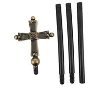 VERDANVERSE Báculo Cruz Papal Romano Accesorio Halloween Cosplay para Sacerdotes y Brujos Fiesta Disfraz rol Adultos
