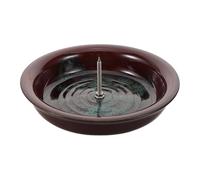 VERDANVERSE Bandeja de Cerámica para Moxa 11,5 Cm Grande Soporte Fijo para Varillas, Placa Recogedora de Cenizas Resistente al Calor, Base Versátil para Terapia de Acupuntura y Moxibustión