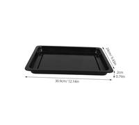 VERDANVERSE Bandeja de Horno de Esmalte Resistente para Hornear Carnes Pasteles y Verduras Hornos Eléctricos Inducción Ahorro Energético para Reuniones y Barbacoas