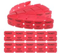 VERDANVERSE Boletos Rifa de Papel Rojo Fáciles de Usar y Almacenar 100 Números Consecutivos Ideales para Fiestas y Entretenimiento