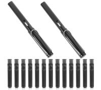 VERDANVERSE Bolígrafo de Tinta de Pluma Estilográfica, Tinta de Pluma Estilográfica, Ef 0.38mm, Negro, Abs y Carbono, Ligero y Portátil, para Escribir Deberes en Casa