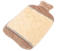 VERDANVERSE Bolsa de Agua Caliente Portátil Color Aleatorio de 2000ml Funda de Algodón y Pvc, Diseño Adorable, Adecuado para Aliviar Calambres Menstruales y Problemas