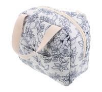 VERDANVERSE Bolsa de Maquillaje de Gran Capacidad con Cierre y Diseño Floral Organizador Térmico Versátil para Cosméticos y Almuerzos Diarios y Fines de