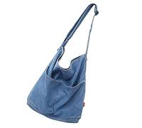 VERDANVERSE Bolso Tote Grande de Denim para Mujer Bandolera Casual de Hombro Bolsa Multiusos para y