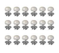 VERDANVERSE Botones sin Costura de Presión Metálicos Perla para Camisa de Mujer, 20 Piezas, Cierre Instantáneo, Reemplazo Fácil para Prendas de Vestir y Blusas
