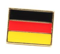 VERDANVERSE Broche de Metal con Diseño Creativo de Bandera Nacional Alemania de Ropa Negra y Roja Alfiler Resistente para Eventos y Fiestas