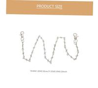 VERDANVERSE Cadena de Cinturón Punk de Metal Plateado para Pantalones Vaqueros Accesorio de Moda Hip-hop Unisex para Personalizar Estilo Urbano