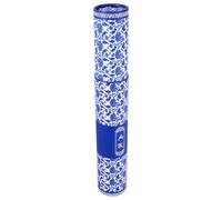 VERDANVERSE Caja de Almacenamiento de Pergaminos de Pintura Azul y Blanco Estilo Chino Tubo Telescópico Resistente para Caligrafía Almacenamiento Seguro de Obras y Pósteres para Artistas
