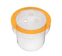 VERDANVERSE Caja de Cría para Peces de Acuario Acrílica Fluorescente Naranja 150mm, Contenedor Flotante para Incubación y Aislamiento de Alevines, Suministros para Cría en Agua Dulce y Salada