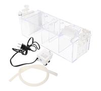 VERDANVERSE Caja de Filtro Colgante para Acuario, Caja de Goteo Acrílica Transparente con Bomba Silenciosa, Filtro Externo Mural para Pecera, Depuradora Acuario para Limpieza