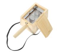 VERDANVERSE Caja Moxibustión De Madera Estructura Resistente y Mango Sin Pintura, Soporte Para Varillas De Moxa Adecuado Para Terapia En Casa