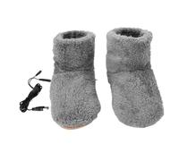 VERDANVERSE Calentador de Pies USB Eléctrico Zapatos Calefactores de Felpa con Diseño Tipo Bota para Parejas Antideslizantes y Cómodos para Invierno