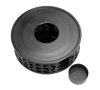 VERDANVERSE Calentador de Tetera Redondo Inoxidable con Soporte para Vela Base Calentadora Moderna Mantener Caliente y Calentar Alimentos Diseño Elegante y Práctico