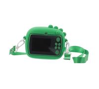 VERDANVERSE Cámara Fotos Infantil Instantánea con Doble Lente Resistente Caídas Diseño de Dibujos Animados Portátil para Niñas Impresora Fotográfica para Exteriores y Viajes